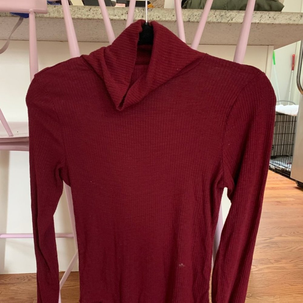 Ribbed Turtle Neck Bodysuit